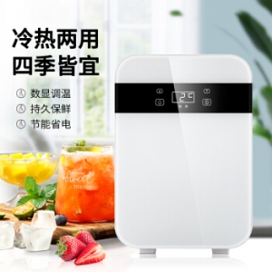超果车载冰箱车家两用租房用学生寝室宿舍用mini单人化妆品双核数控12升